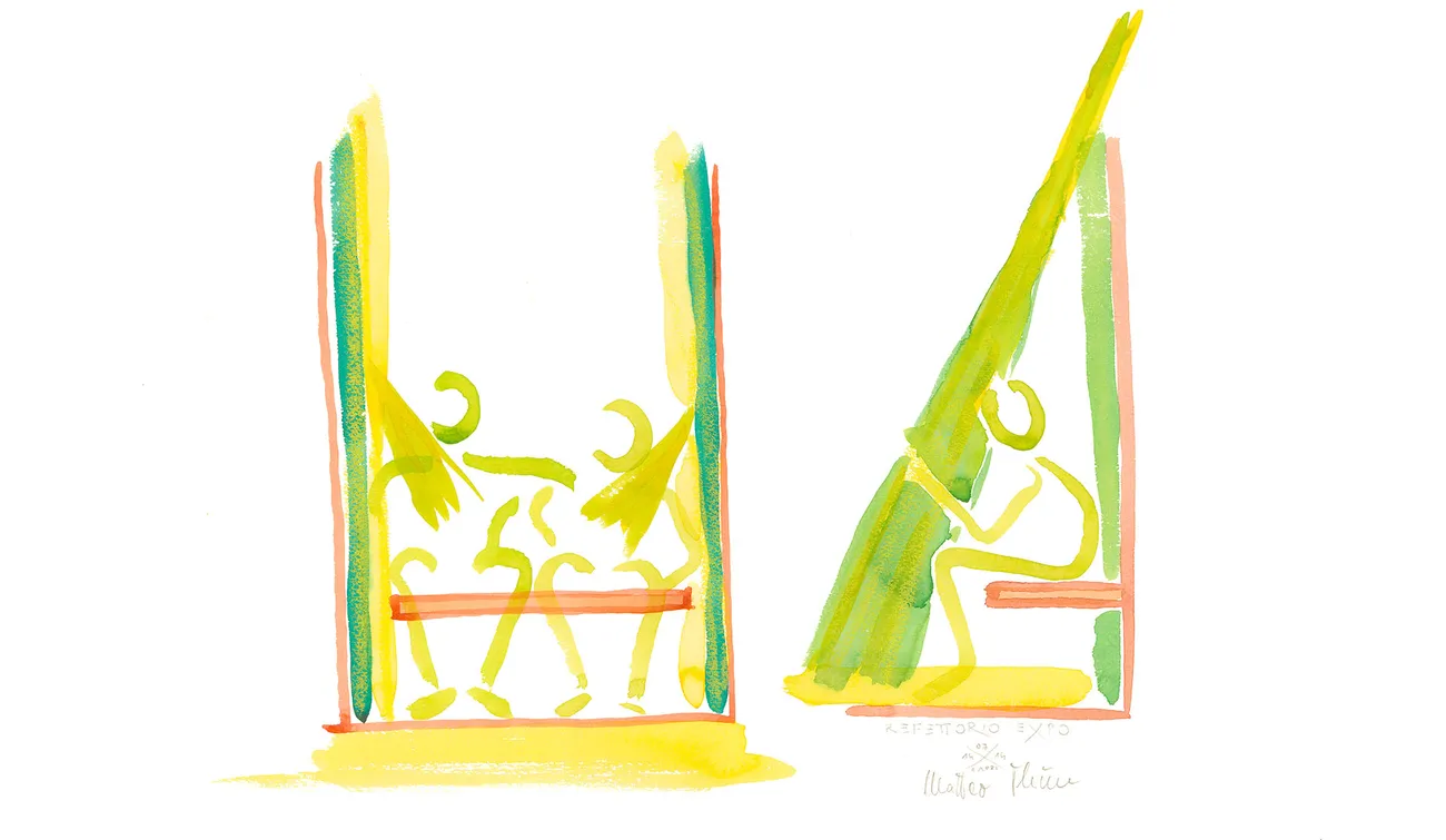 Water color by Matteo Thun.