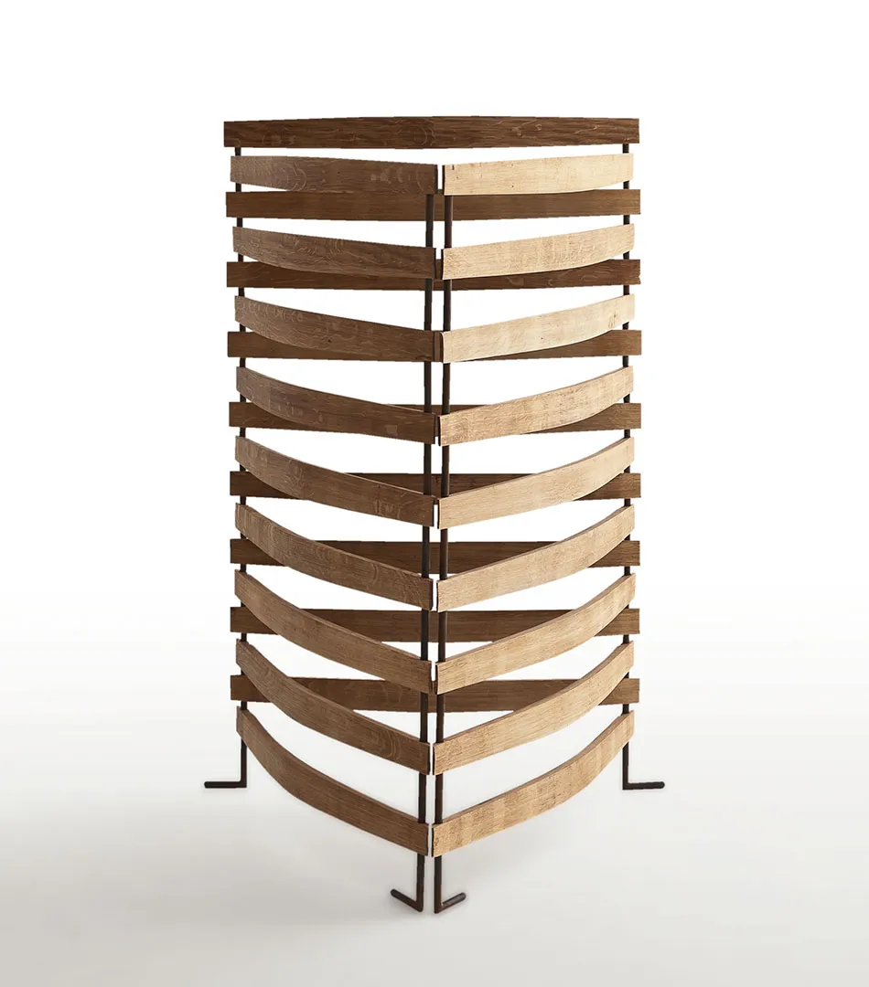 Riva 1920 and San Patrignano, Plié room divider, 2012