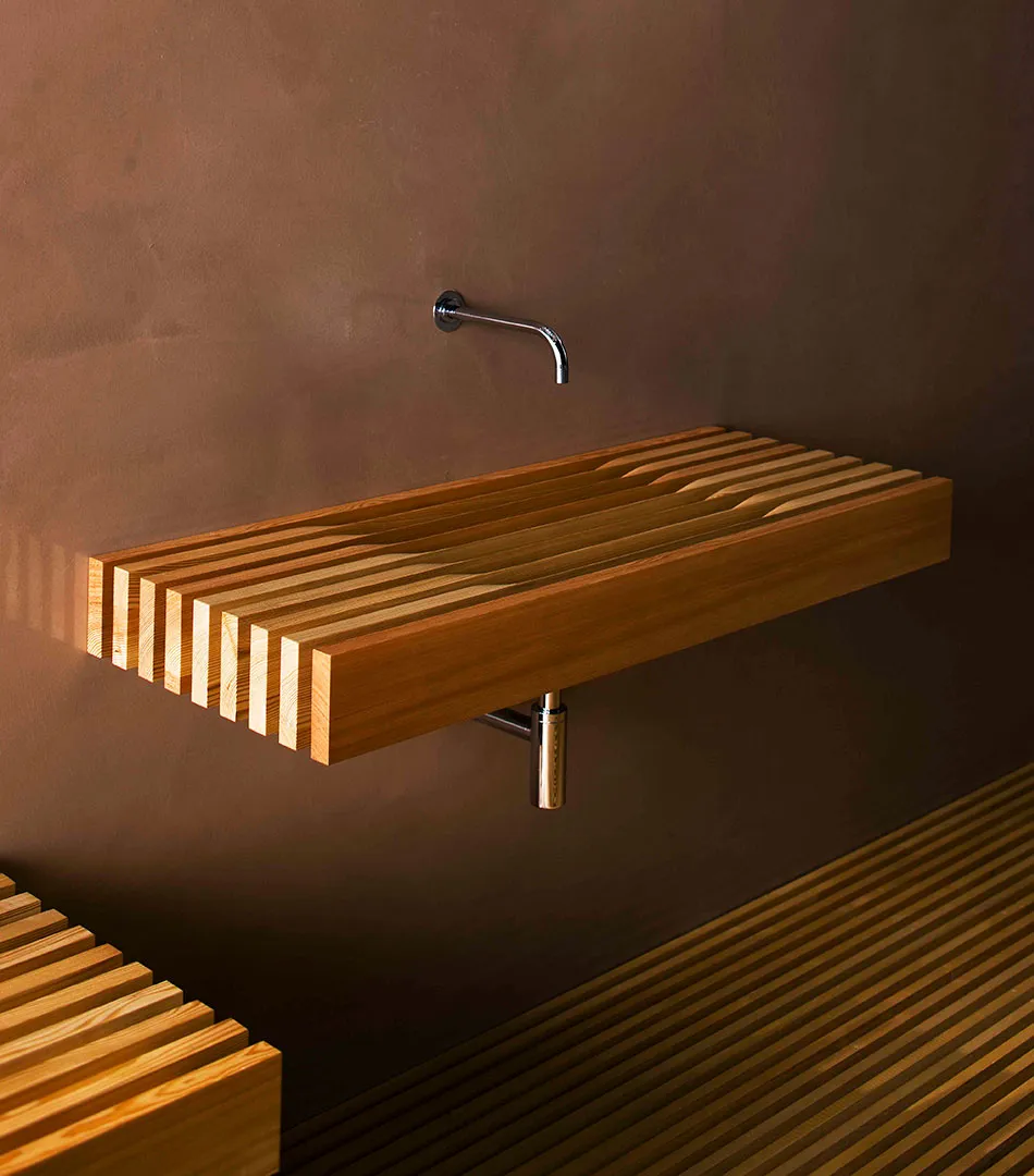 detail of the washbasin of Il Bagno Che Non C’è, sanitary ware collection for Rapsel, 2007