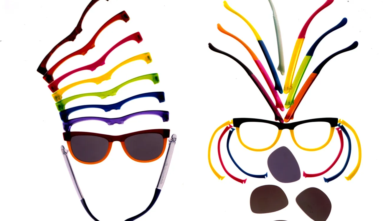 (S)Unlimited, spectacle collection for Silhouette, 1991