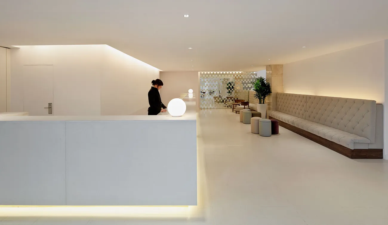 Reception area of the Hilton Barcelona - Barcelona (ES)