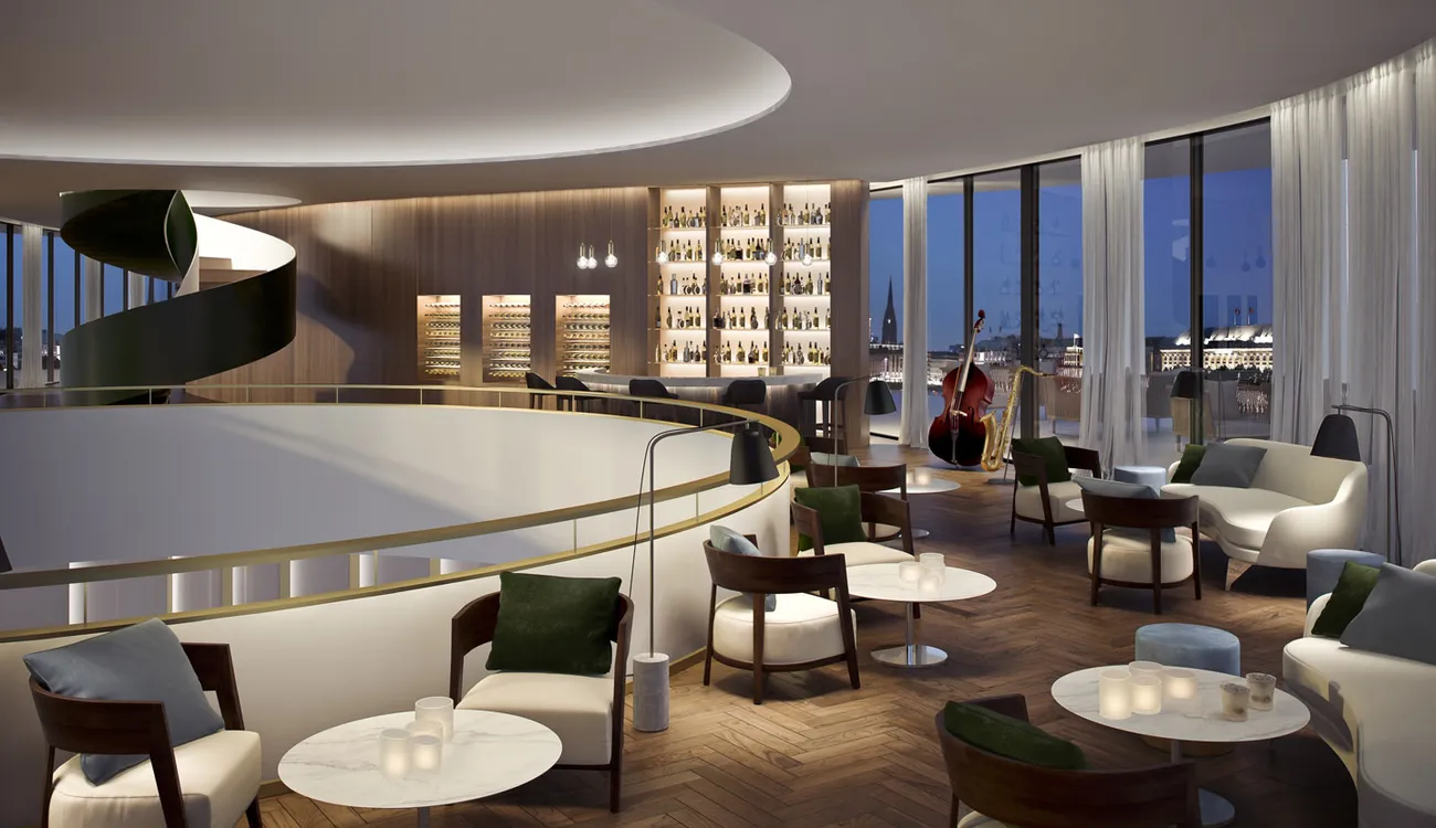 The Fontenay luxury hotel, pianobar. A project with Störmer Murphy and Partners