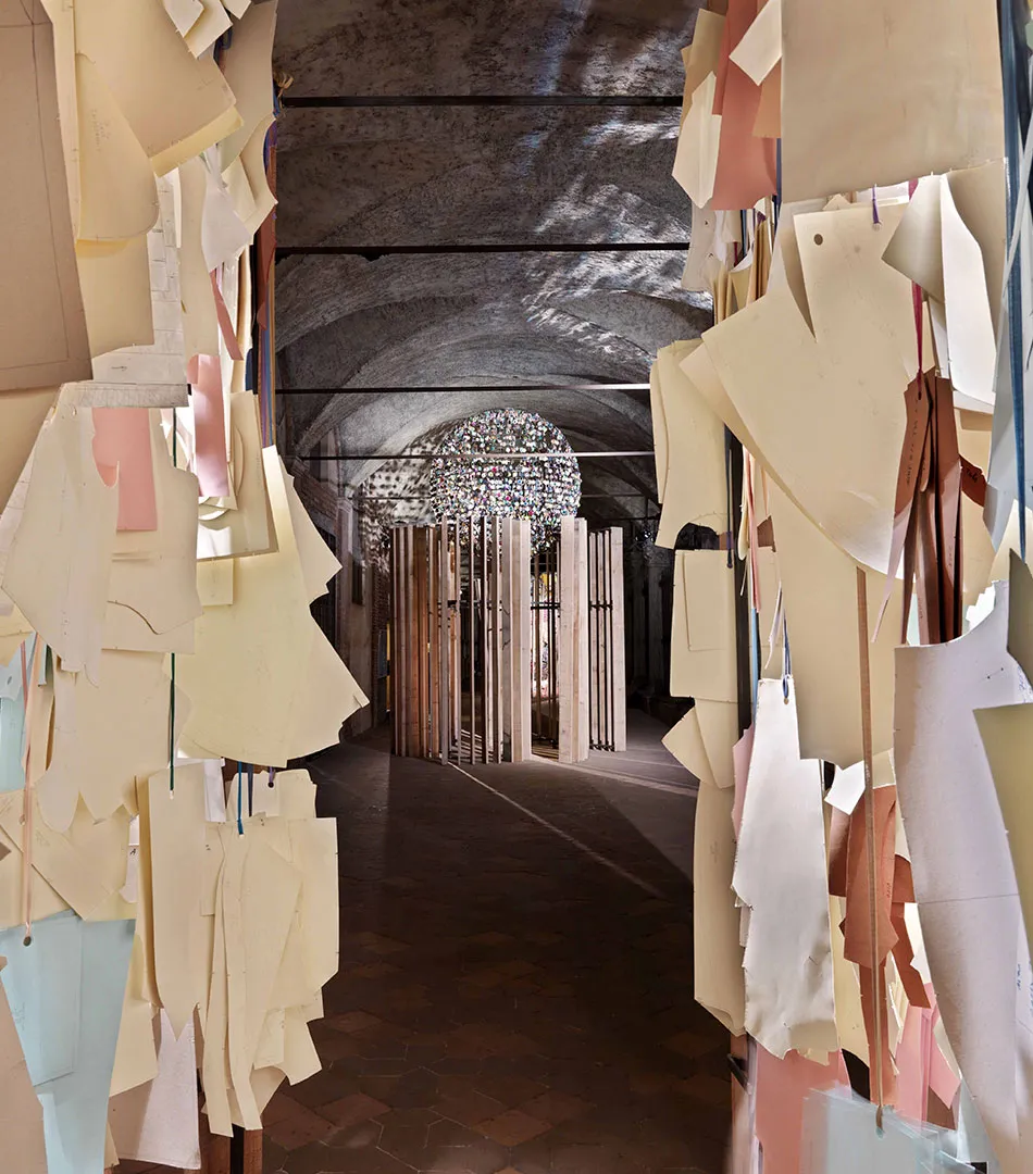 The Wooden Beacons installation