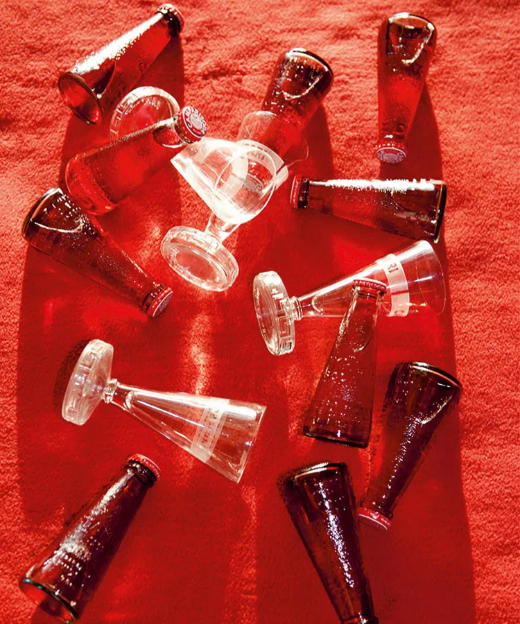Cordial glass collection for Campari, 1986