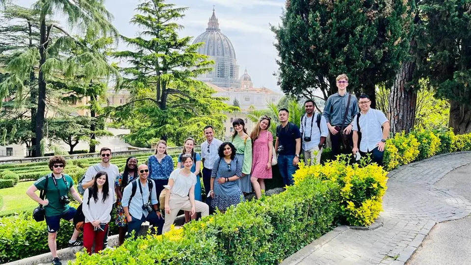 Young people from Faith Communication in the Digital World program at Talitha Kum International