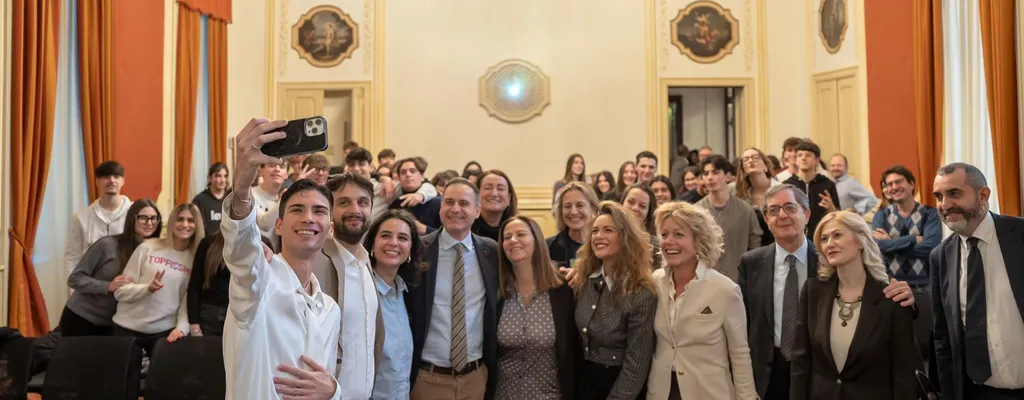 Una fase della presentazione