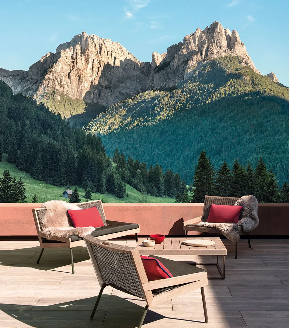 Allaperto, outdoor collection for Ethimo, Mountain armchair.