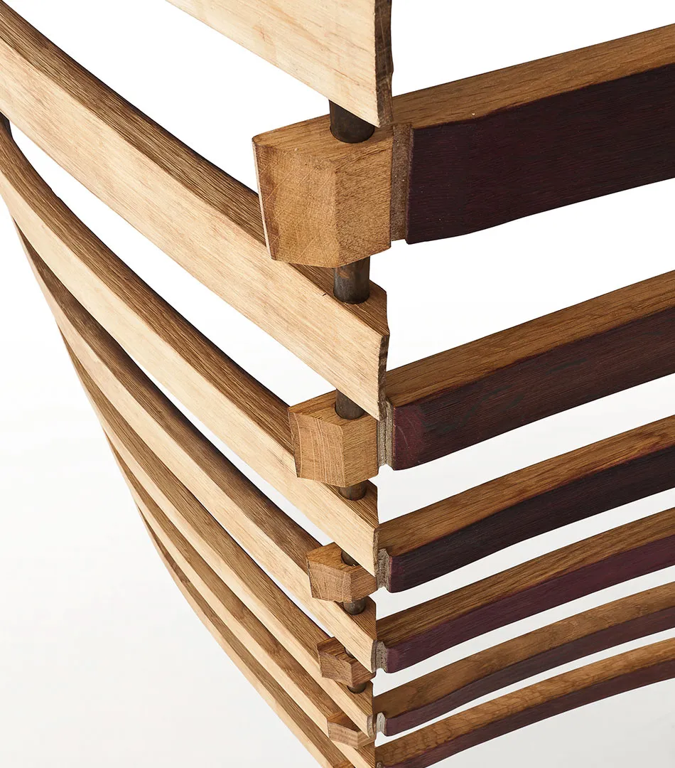 Detail of Plié, Riva 1920 and SanPatrignano, 2012