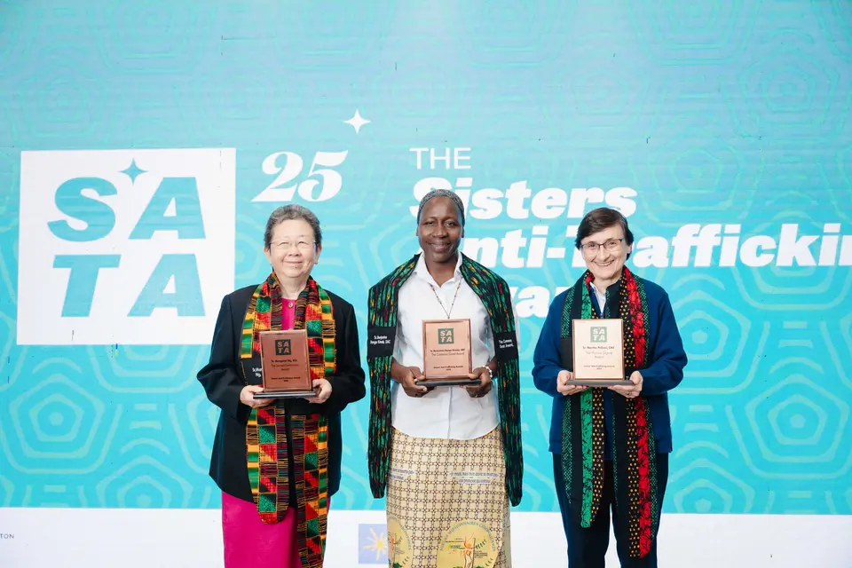 Three sisters recognized for the Sisters' Anti-Trafficking Awards 2025 in Lusaka, Zambia