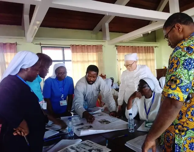 Prayer of Sr. Mercy on the eve of the Talitha Kum laboratory in Yaoundé, Cameroon, November 19, 2018 for the official launch of the Cameroon network