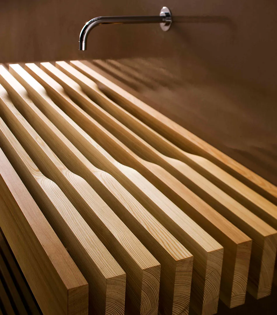 detail of the washbasin of Il Bagno Che Non C’è, sanitary ware collection for Rapsel, 2007
