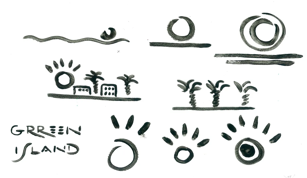 Abu Dhabi Green Island sketch