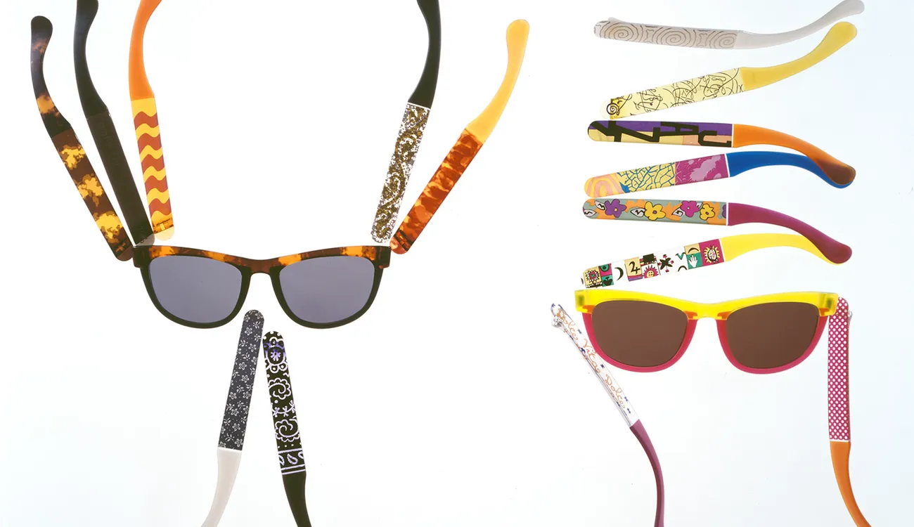 (S)Unlimited, spectacle collection for Silhouette, 1991