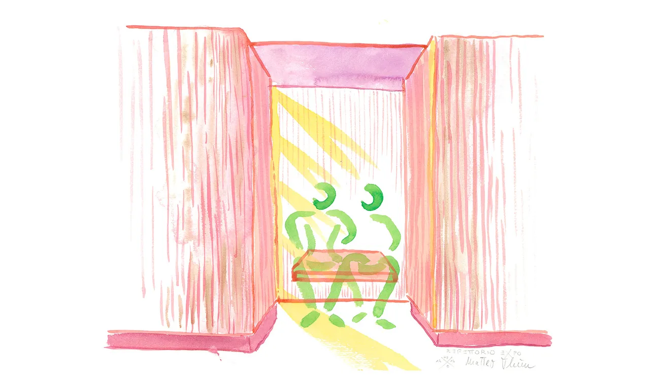 Water color by Matteo Thun.
