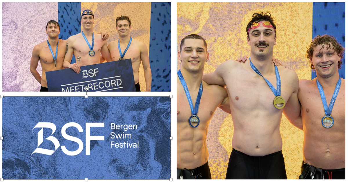 Norvegia. Bergen Swim Festival. Day 1. Van Mathias (USA): 100 rana (58. ...