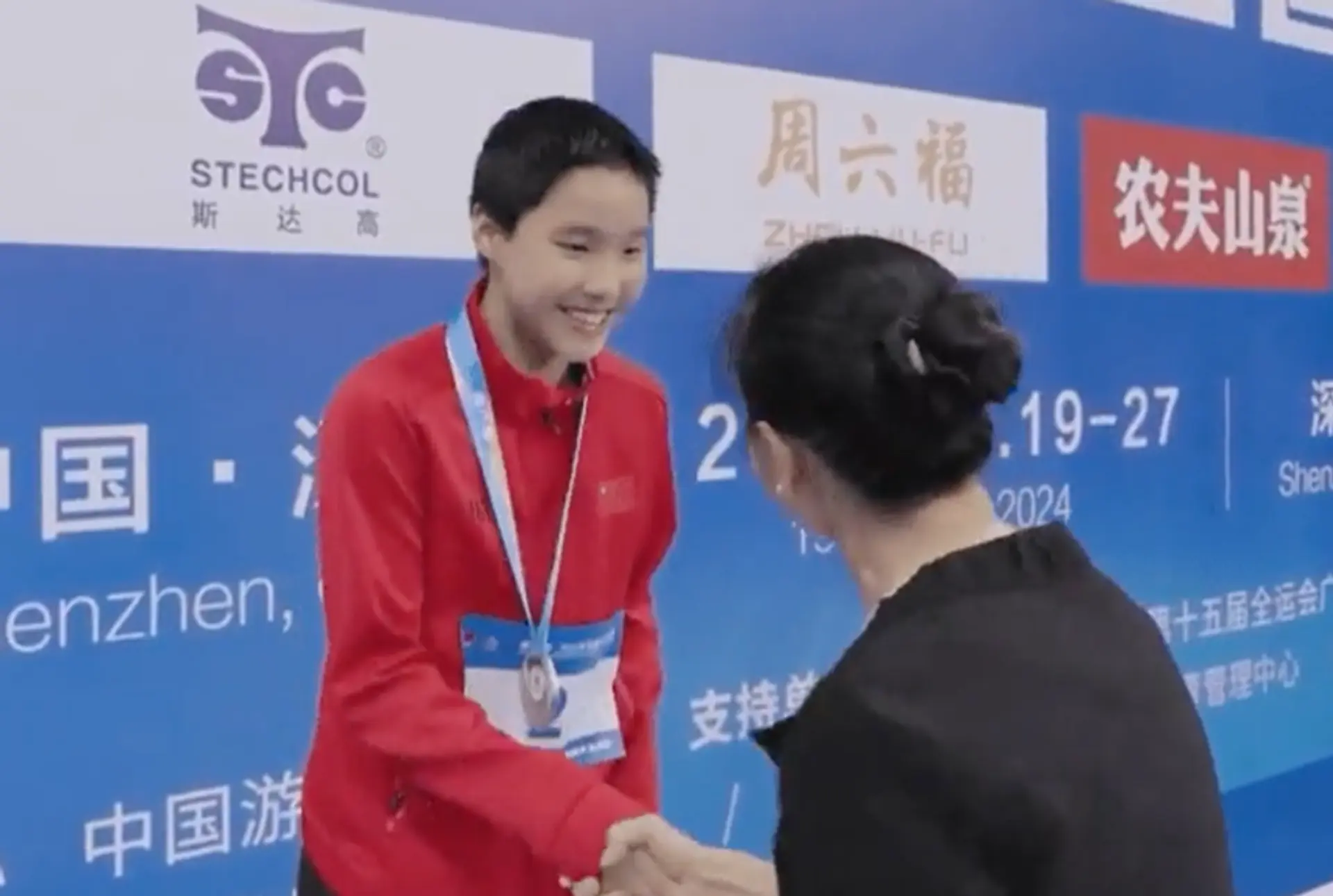 Yu Zidi impegnata ai Campionati cinesi di Shenzhen