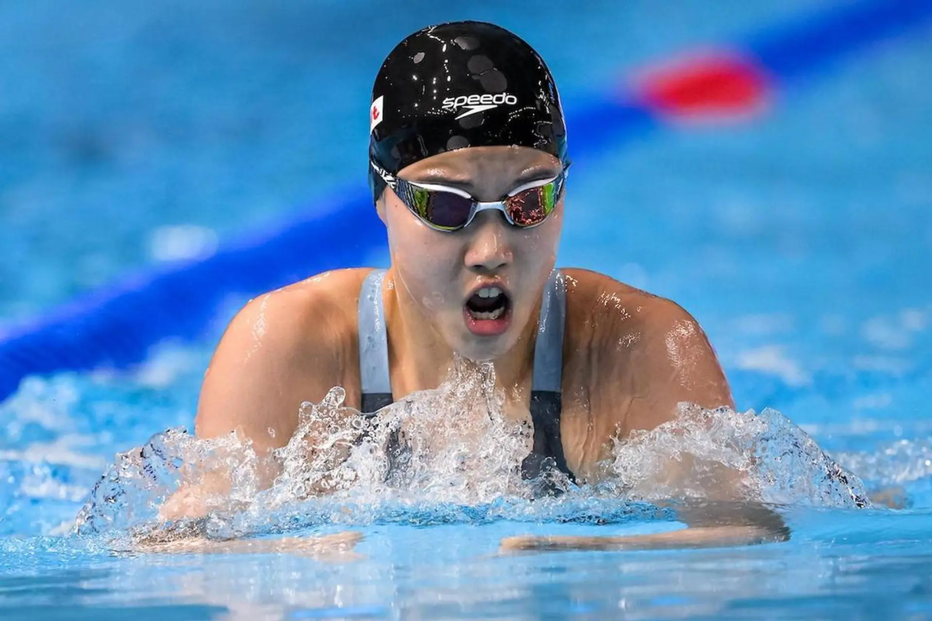 Yu Zidi durante i Mondiali di Singapore