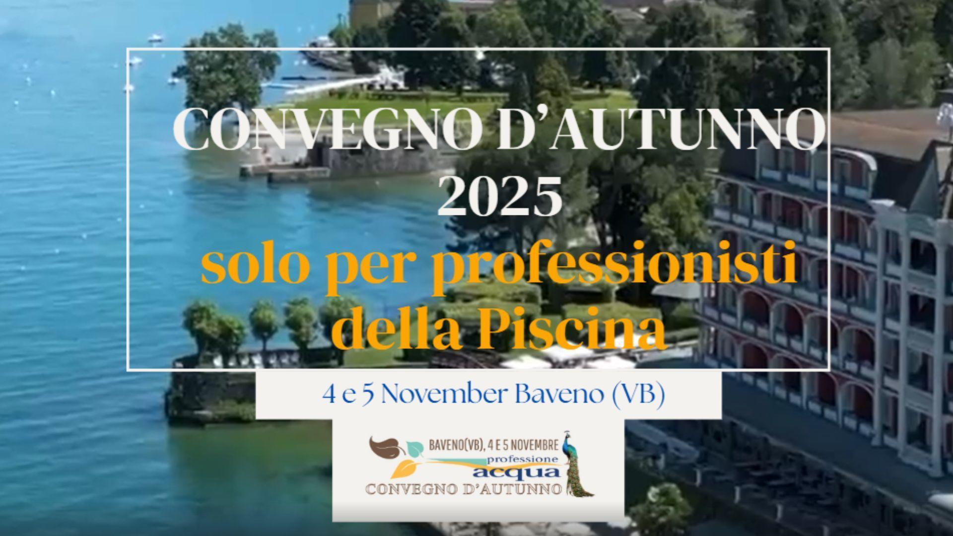 Convegno d'autunno 2025 Professione Acqua
