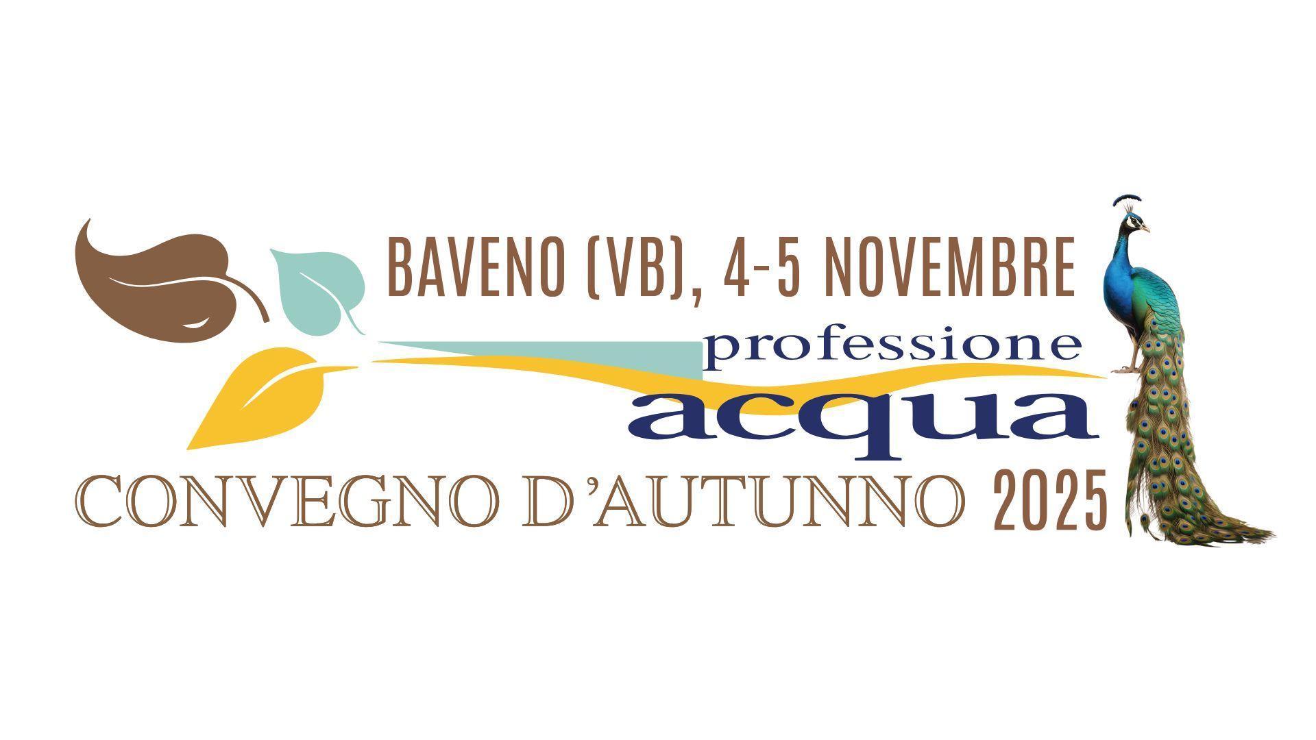 Convegno d'autunno 2025 Professione Acqua - LOGO